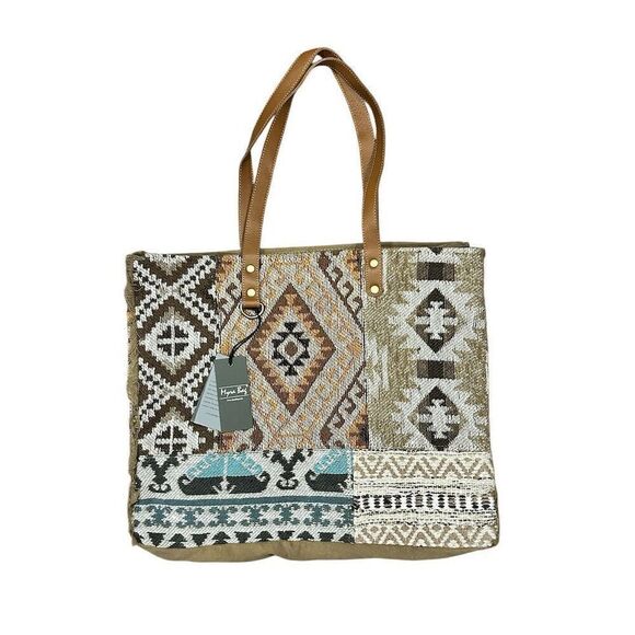Myra Sonoran Sands Weekender Bag Multicolor Tribal Tote Travel - Picture 1 of 3